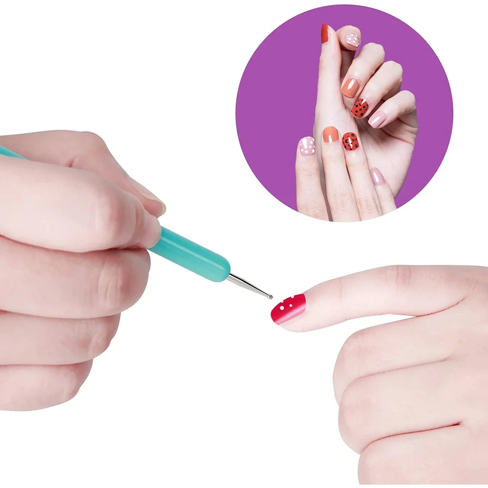 5 Pcs Embossing Stylus Set Pattern Tracing Transfer Paper Nail Art Dotting Tool
